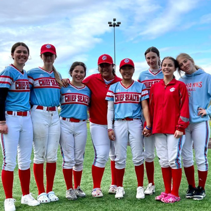 Chief Sealth Softball Action